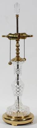 WATERFORD CRYSTAL TWOLIGHT TABLE LAMP H 26