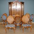 011318 FRENCH PROVINCIAL STYLE DINING SET TEN PIECES
