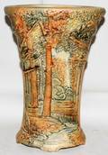 031345 WELLER POTTERY FOREST VASE H 8
