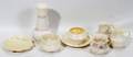 021335 BELLEEK PORCELAIN EIGHT PIECES CREAMERS VASES