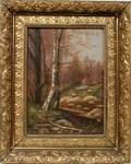 021307 OIL ON CANVAS C 1880 13 34 X 10 LANDSCAPE