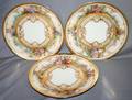 020275 DRESDEN PORCELAIN DECORATOR PLATES C1940 3 PCS