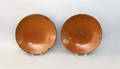 Two redware plates