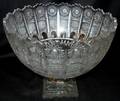 020273 BOHEMIAN CUT CRYSTAL CENTERPIECE BOWL H 10