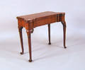 Irish Queen Anne mahogany card table