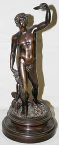 012257 BRONZE SCULPTURE AFTER THE ANTIQUE BACCHUS