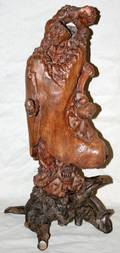011360 ANTIQUE CHINESE ROOT CARVING H 18
