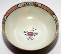 CHINESE EXPORT PORCELAIN BOWL 18TH C RESTORED