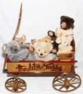 GUNDER BEAR TOY WAGON TEDDY BEARS 8 PCS