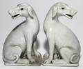 CHINESE PORCELAIN DOGS EARLY 20TH C PAIR