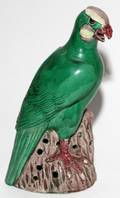 CHINESE GLAZED POTTERY HAWK C 1900 H 14