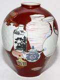 JAPANESE PORCELAIN VASE H 9 12 DIA 7