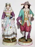 GERMAN BISQUE FIGURES LATE 19TH C PAIR