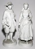 PARIAN FIGURES 19TH C PAIR H 18