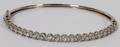 012286 14KT WHITE GOLD  55CT DIAMOND BANGLE BRACELET