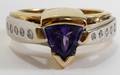 011358 ART DECO INFLUENCED 14KT GOLD DIAMOND RING