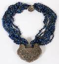 011350 LAPIS BEAD EIGHTSTRAND NECKLACE L 16