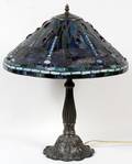 010232 TIFFANY STYLE TABLE LAMP H 25 DIA 21