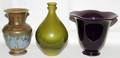 031379 ROOKWOOD POTTERY VASES THREE H 5 12