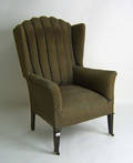 Regency mahogany wing chair
