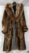 011392 BEAVER FUR COAT FULL LENGTH