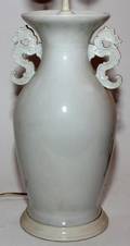 CHINESE BLANC DE CHINE PORCELAIN VASE AS A LAMP
