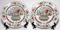 CHINESE PORCELAIN PLATES C 1840 PAIR DIA 9 12