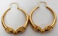 031445 YELLOW GOLD RAM EARRINGS PAIR