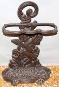 030326 VICTORIAN CAST IRON UMBRELLA STAND C 1900