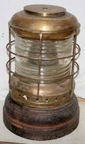 030307 BRASS NAUTICAL LANTERN H 17 DIA 18