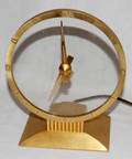 021417 JEFFERSON GOLDEN HOUR BRASS AND GLASS CLOCK