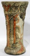 012353 WELLER UNSIGNED FOREST POTTERY VASE CA 1910
