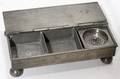 012339 ANTIQUE PEWTER DESK SET 7 X 5