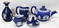 011421 WEDGWOOD TEAPOT PITCHERS  VASE FOUR PIECES