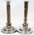 011443 ELKINGTON  CO SILVERPLATE CANDLESTICKS PAIR