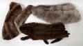 MINK AND FOX FUR WRAPS AND HEADBAND 4 PCS