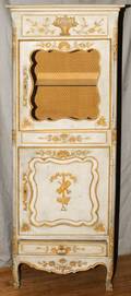 VENETIAN STYLE HAND CARVED CABINET H 72 W 24