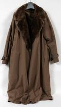 BERGDORF GOODMAN BEAVER LINED GENTLEMANS COAT