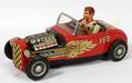 010307 JAPANESE HOT ROD MYSTERY ACTION TIN TOY