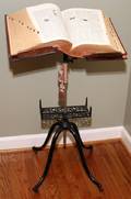 122362 IRON AND OAK DICTIONARY STAND C 1900