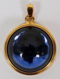 121473 LALIQUE BLUE GLASS PENDANT