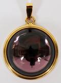 121472 LALIQUE PURPLE GLASS PENDANT