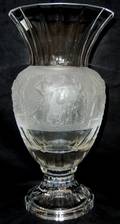 022387 CRYSTAL VASE H 14 DIA 7