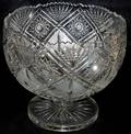 022374 CUT CRYSTAL CENTERPIECE BOWL H 10 12