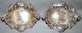 020394 ENGLISH STERLING SILVER PIERCED DISHES PAIR