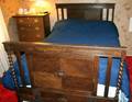 ARTS  CRAFTS OAK BEDROOM SET SEVEN PCS
