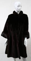 SHEARED SEAL FUR COAT