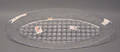 Sinclair cut and etched glass tray