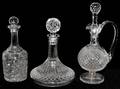 011464 CRYSTAL DECANTERS THREE INCLUDING WATERFORD