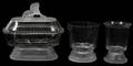 011461 VICTORIAN STYLE PATTERN GLASS COMPOTE